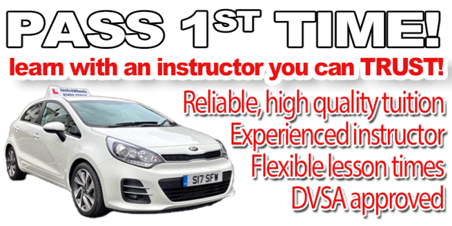 Learn to drive with Skills4Wheels and have the best chance of passing 1st time!